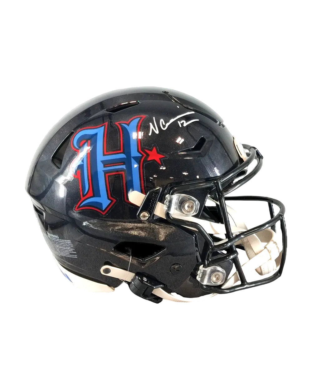 Nico Collins autographed helmet