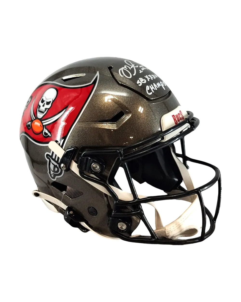 Mike Alstott autographed helmet