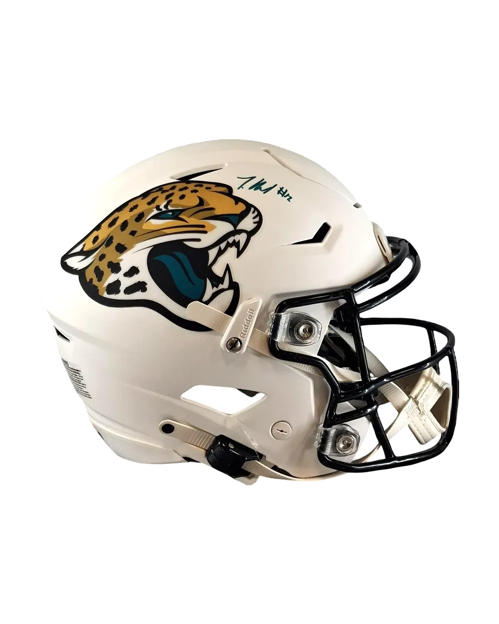 Travis Hunter autographed helmet
