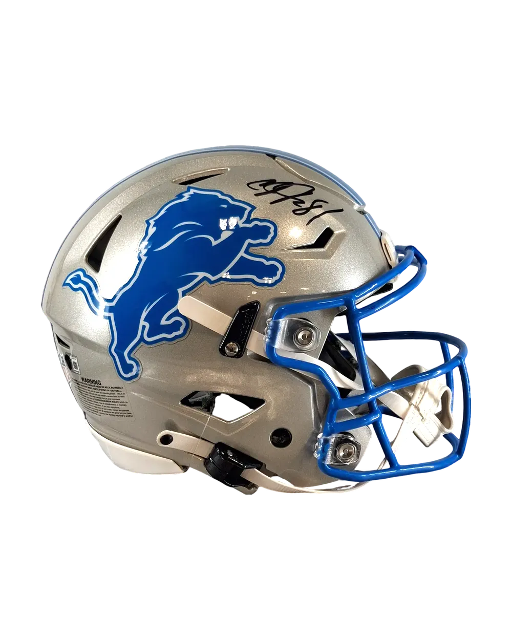 Calvin Johnson autographed helmet