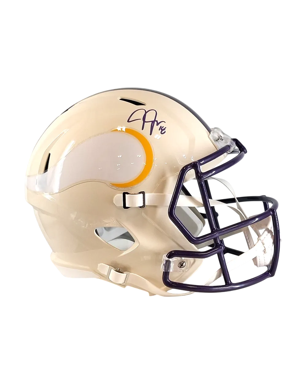 Justin Jefferson autographed replica helmet
