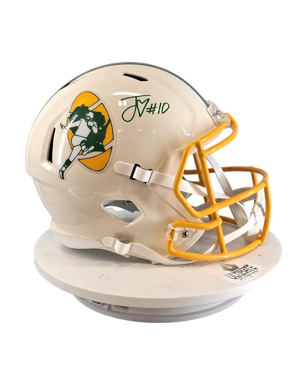 Jordan Love autographed replica helmet