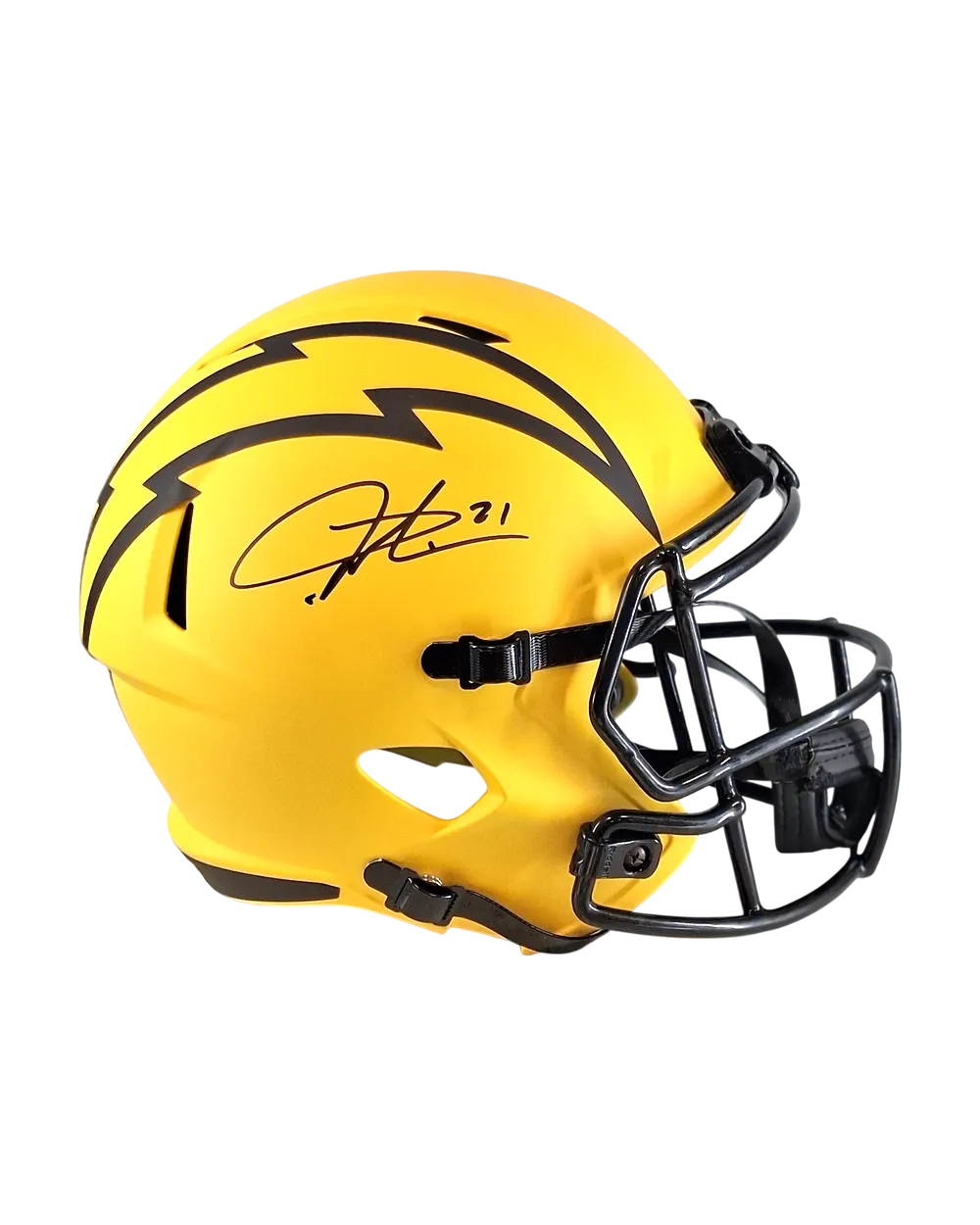 LaDainian Tomlinson autographed replica helmet