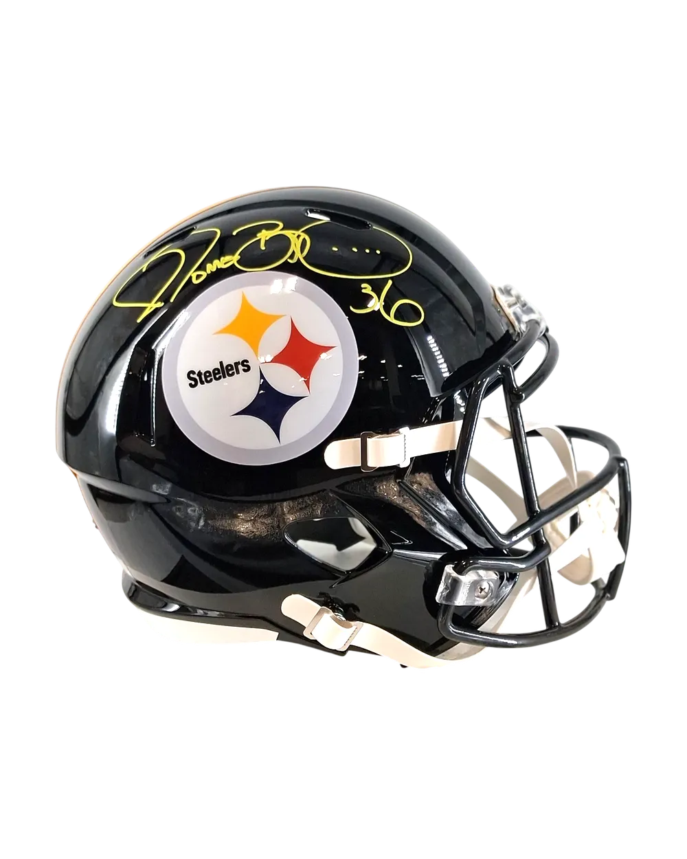 Jerome Bettis autographed replica helmet