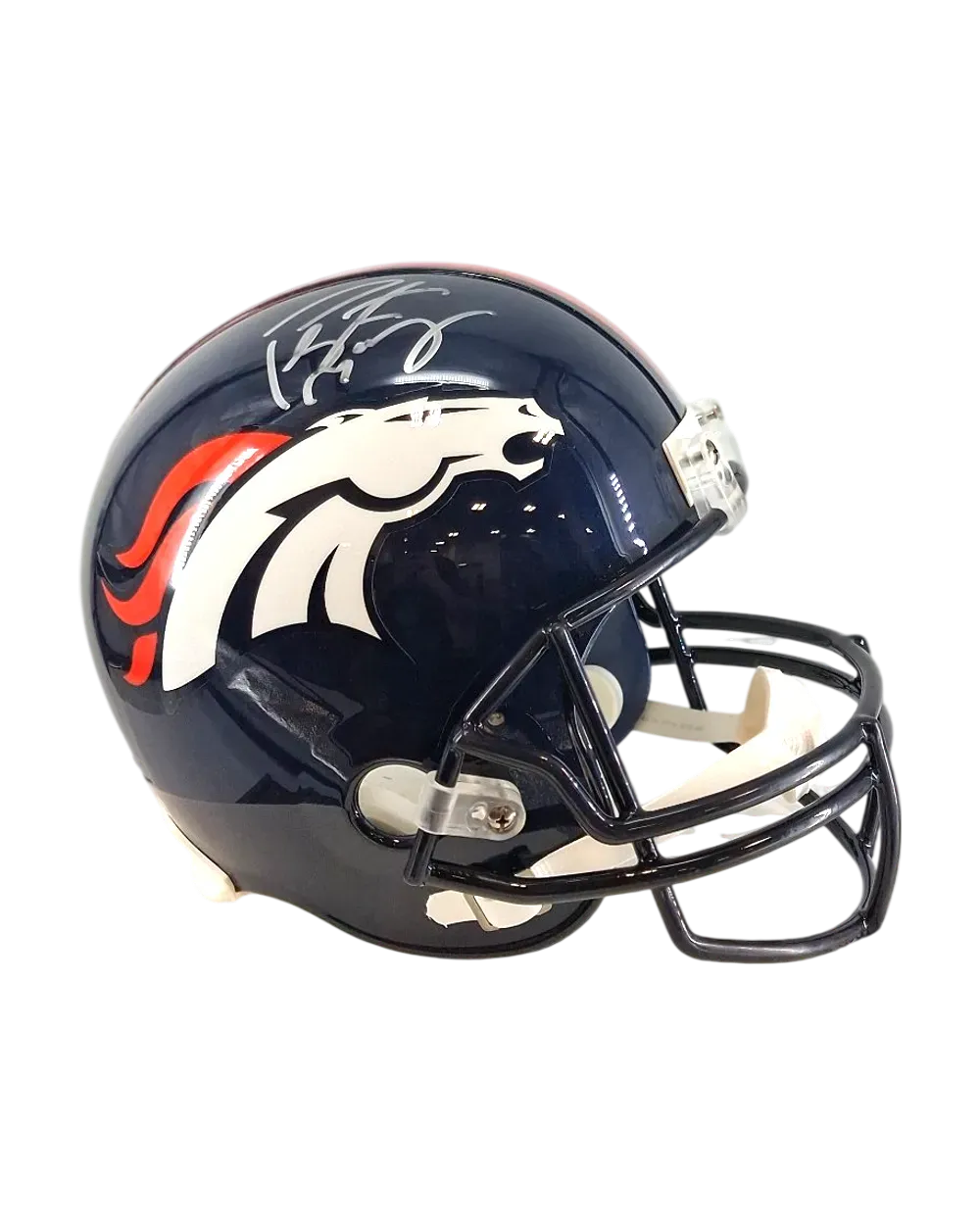 Peyton Manning autographed replica helmet