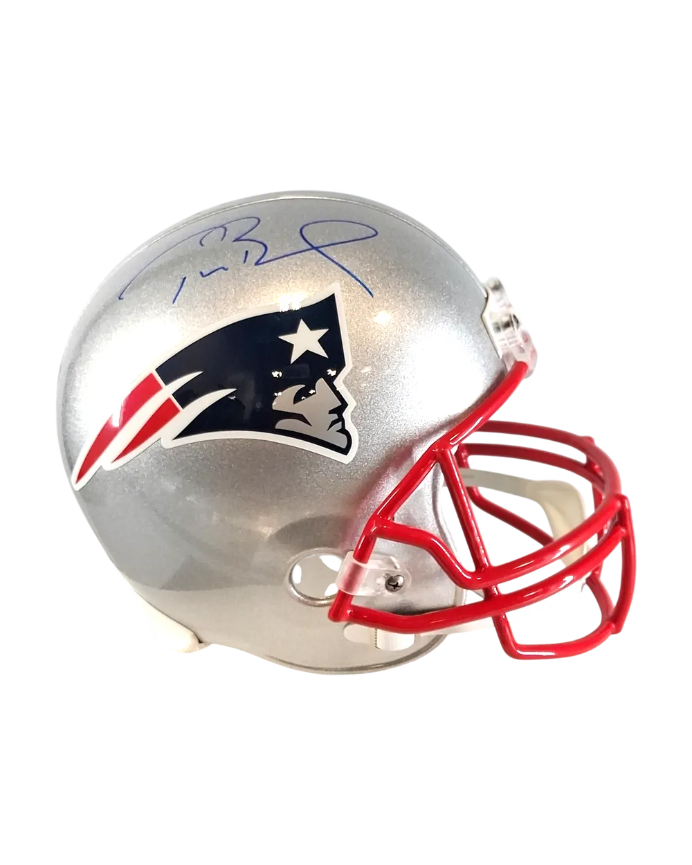 Tom Brady autographed replica helmet