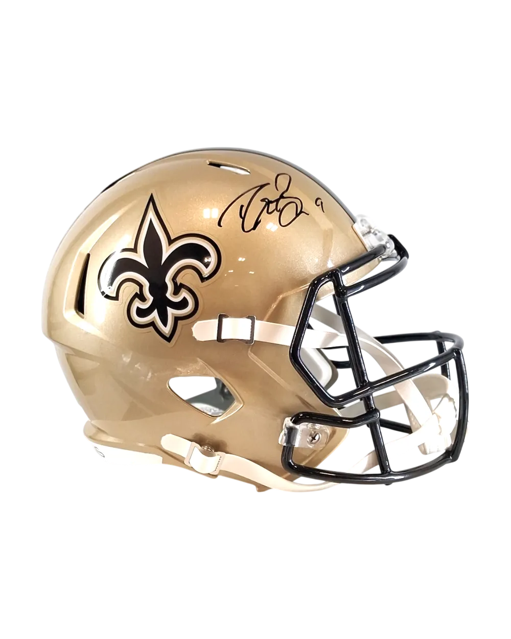 Drew Brees autographed replica helmet