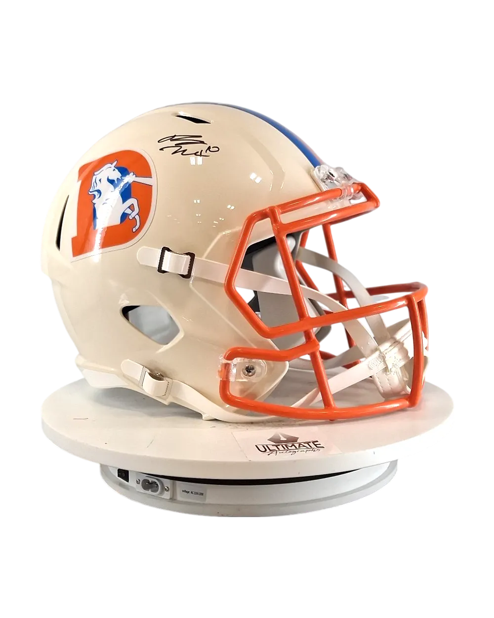 Bo Nix autographed replica helmet