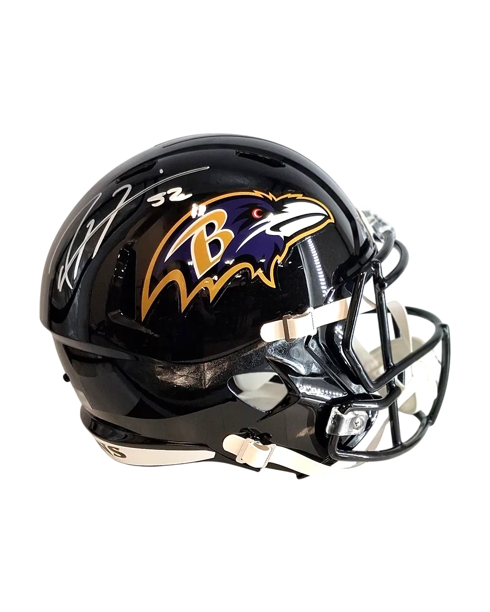Ray Lewis autographed replica helmet