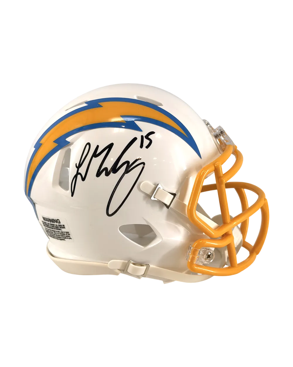 Ladd McConkey autographed mini-helmet