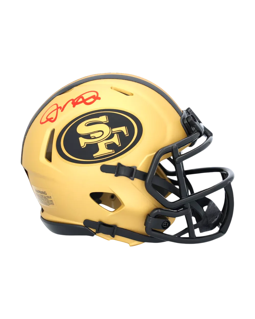 Joe Montana autographed mini-helmet