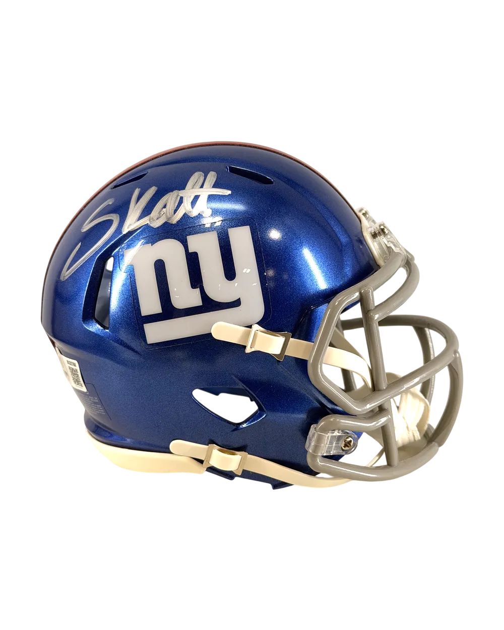 Cam Skattebo autographed mini-helmet