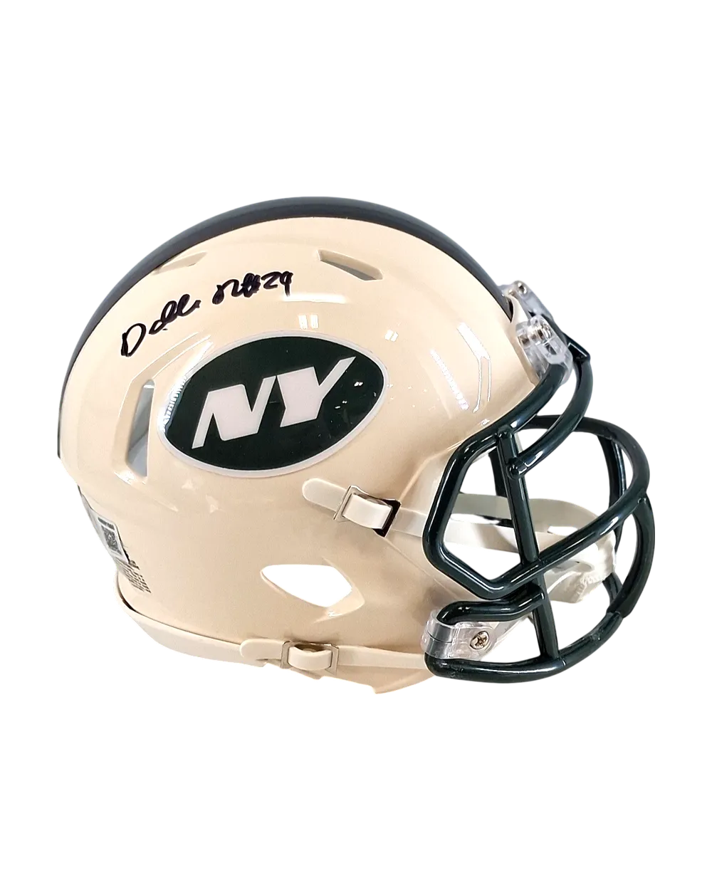 Darrelle Revis autographed mini-helmet